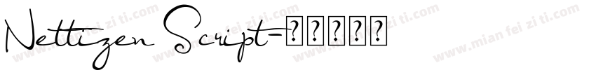 Nettizen Script字体转换